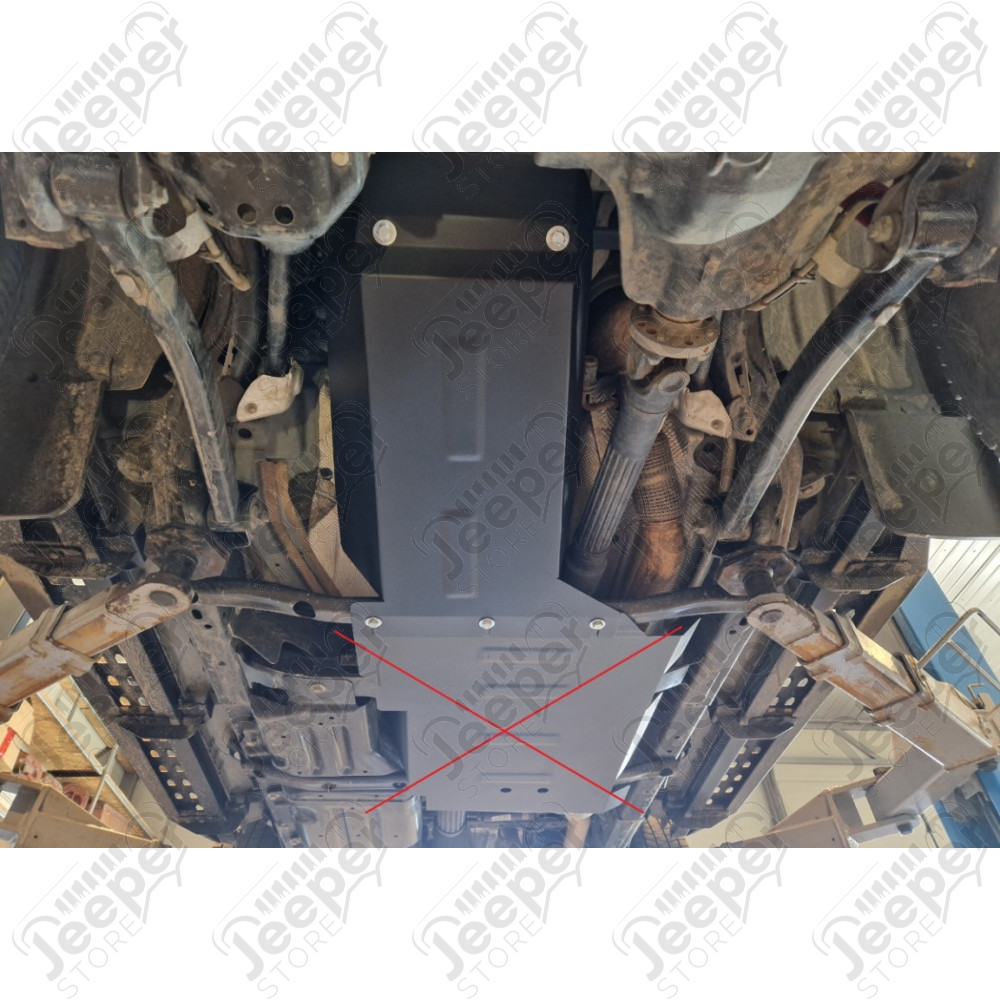 Protection acier carter moteur FLJ Offroad "IronShield Engine" épaisseur : 2mm pour Jeep Gladiator JT - 15007.350 / 28.505 / 5941986203878