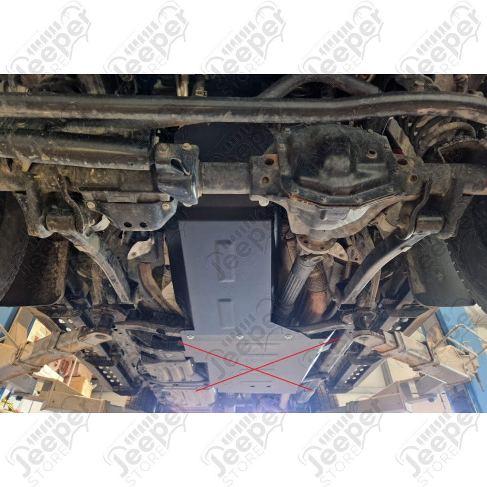 Protection acier carter moteur FLJ Offroad "IronShield Engine" épaisseur : 2mm pour Jeep Gladiator JT - 15007.350 / 28.505 / 5941986203878