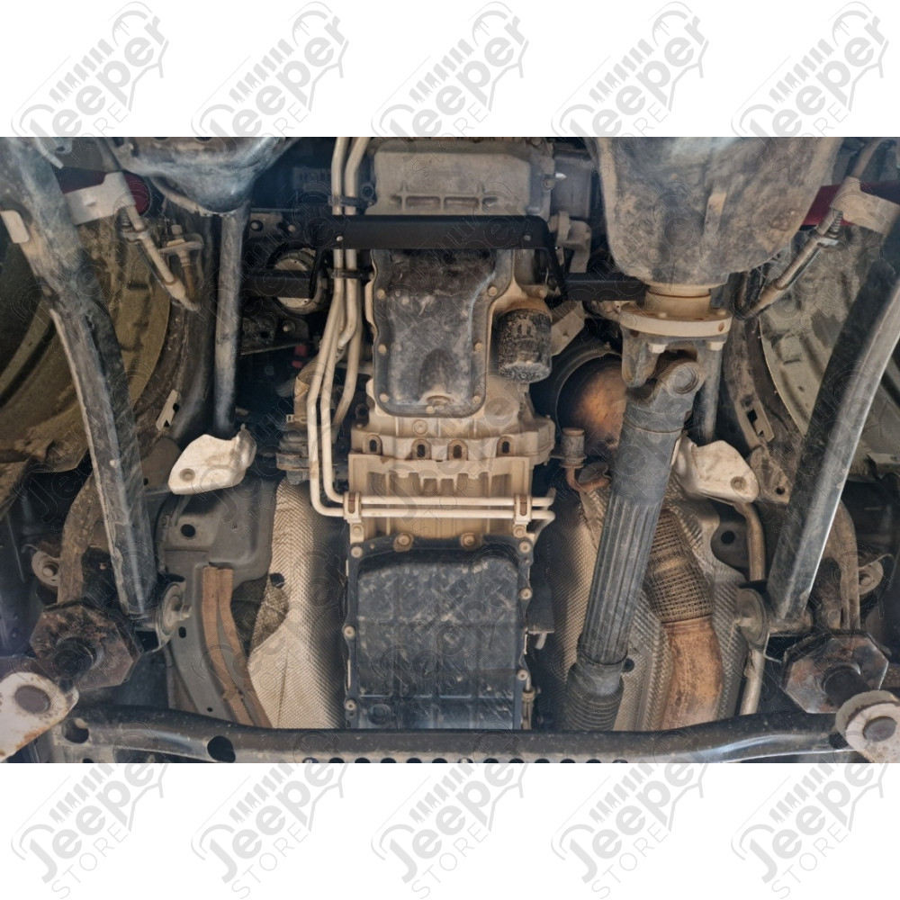 Protection acier carter moteur FLJ Offroad "IronShield Engine" épaisseur : 2mm pour Jeep Gladiator JT - 15007.350 / 28.505 / 5941986203878
