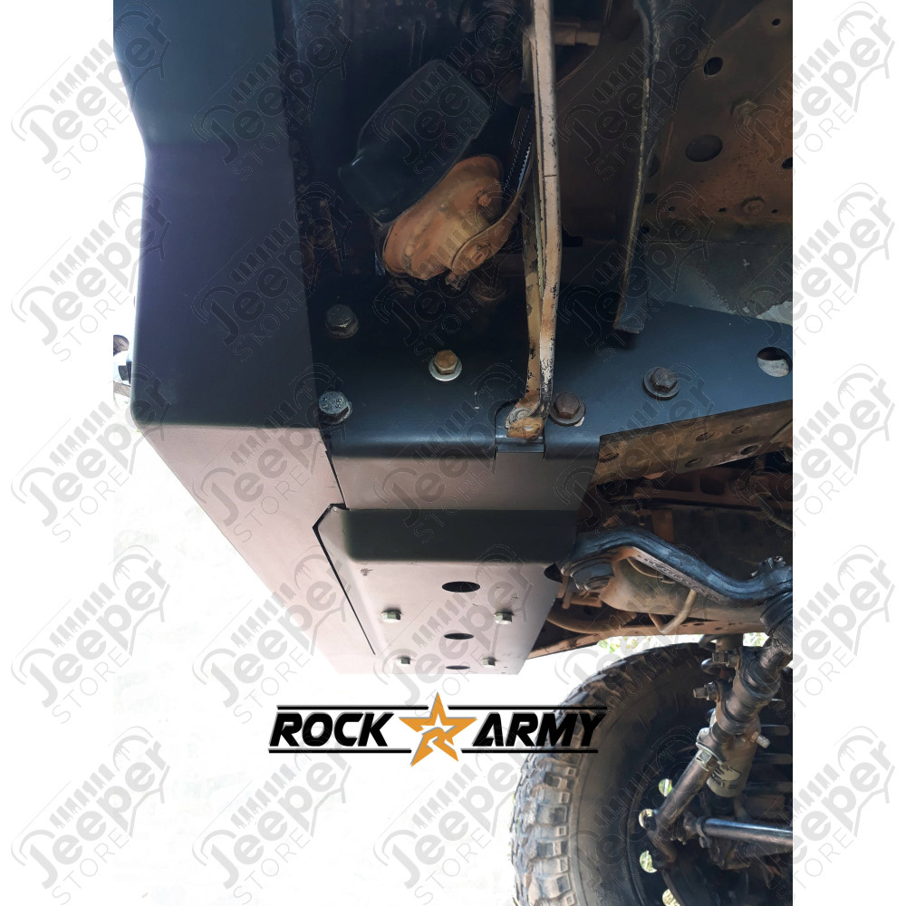 Pare chocs avant acier avec porte treuil (modèle INT) Rock Army Jeep Cherokee XJ