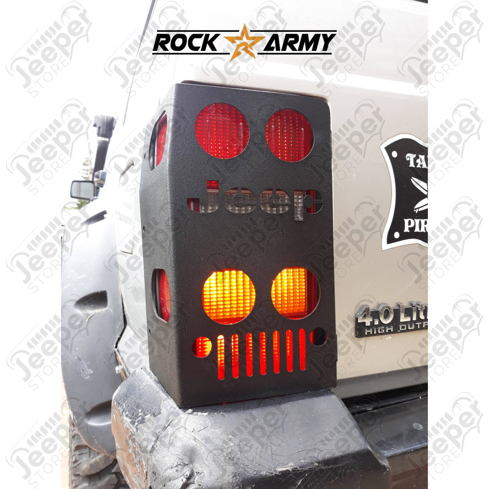 Kit de protections en acier de feux arrière (la paire) pour Jeep Cherokee XJ