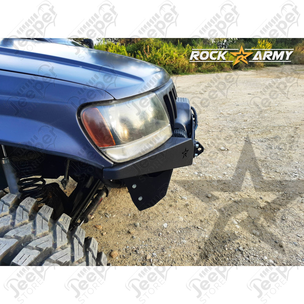 Pare chocs avant acier avec porte treuil (modèle XXT) Rock Army Jeep Grand Cherokee WJ, WG