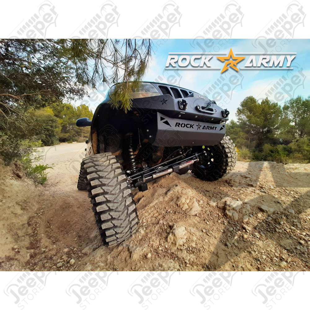 Pare chocs avant acier avec porte treuil (modèle XXT) Rock Army Jeep Grand Cherokee WJ, WG