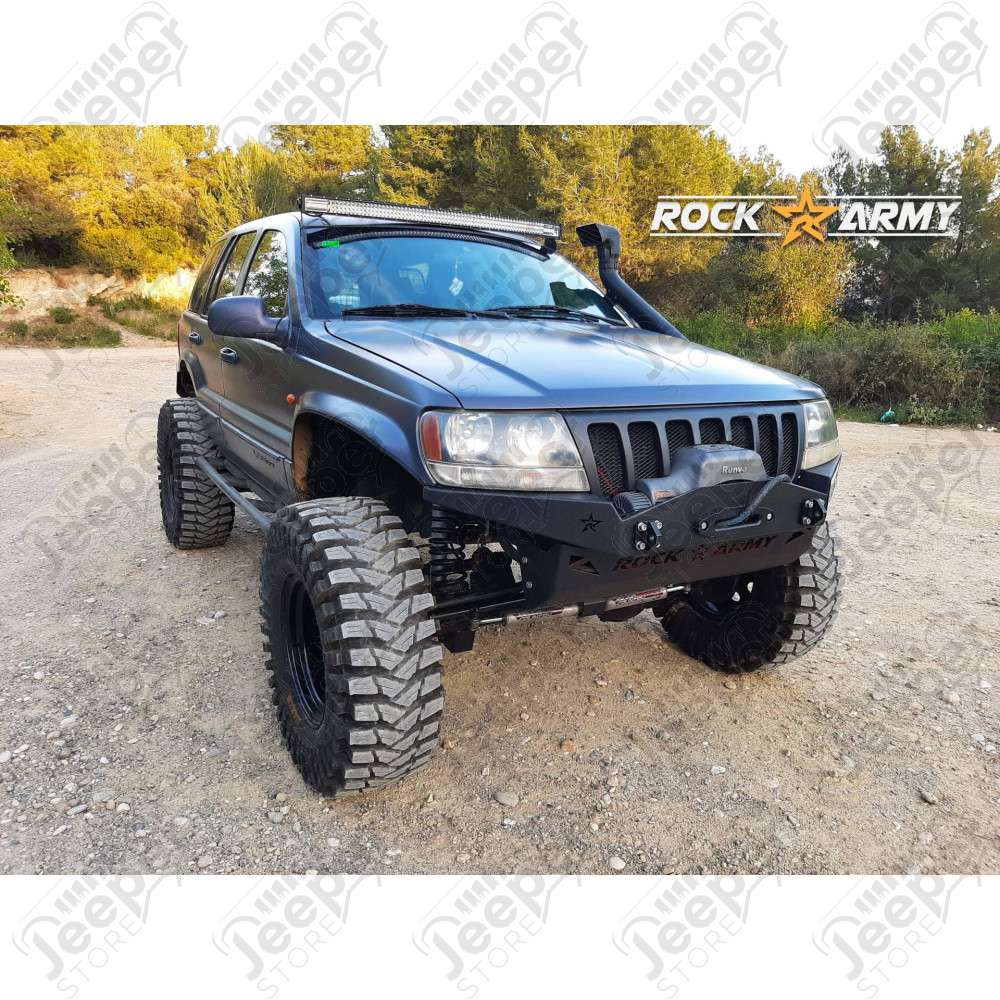 Pare chocs avant acier avec porte treuil (modèle XXT) Rock Army Jeep Grand Cherokee WJ, WG