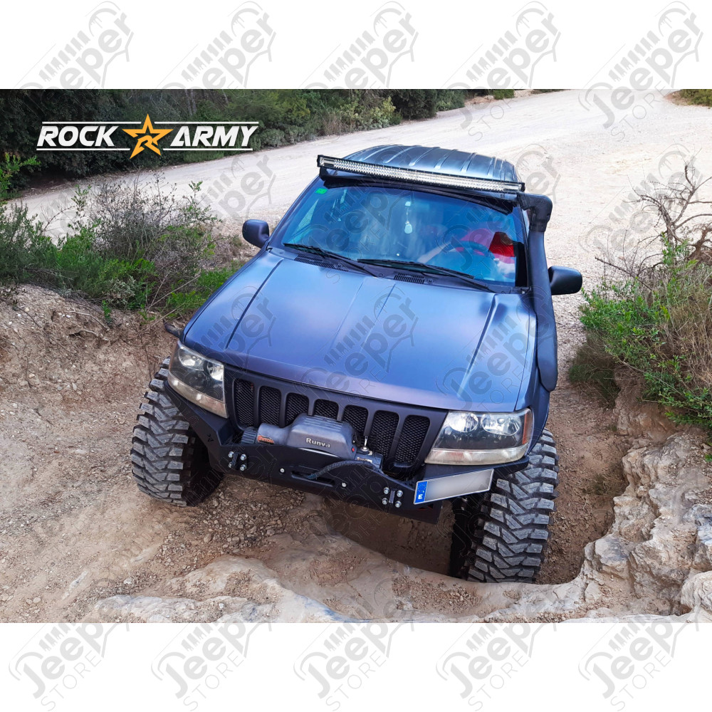 Pare chocs avant acier avec porte treuil (modèle XXT) Rock Army Jeep Grand Cherokee WJ, WG