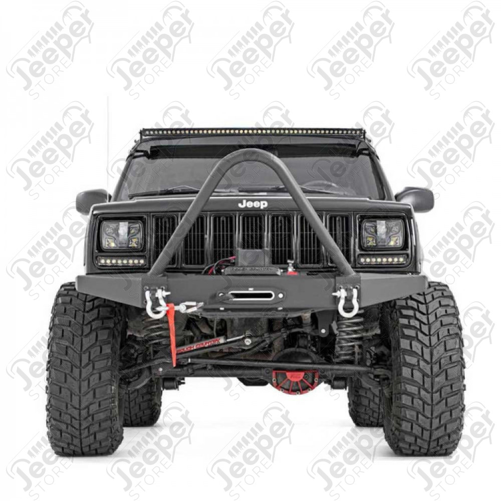 Barre supérieur Stinger pour pare chocs avant acier Rough Country pour Jeep Cherokee XJ - RC1055 / RC-1055