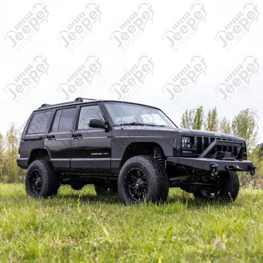 Pare chocs avant acier Rough Country (avec porte treuil) pour Jeep Cherokee XJ - RC10570