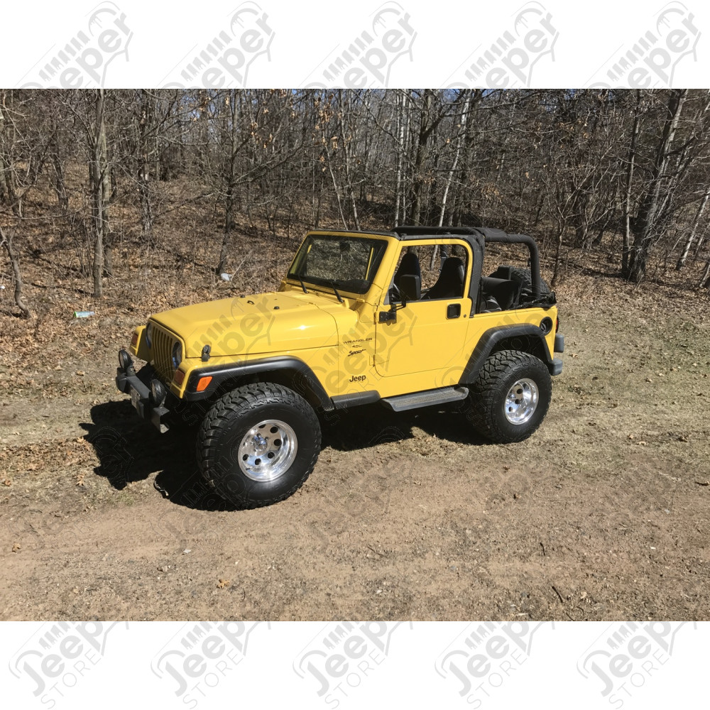 Kit réhausse +2.5" (+6.50 cm) Rough Country Évolutif en +3.25'' pour Jeep Wrangler TJ - 642N2