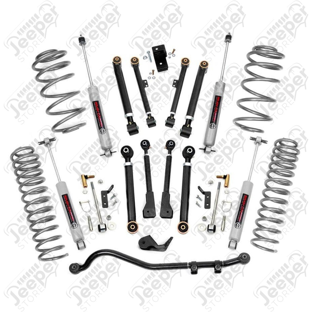 Kit Réhausse Short Arm X-Series 2.5" (+6.50cm) Rough Country Jeep Wrangler TJ