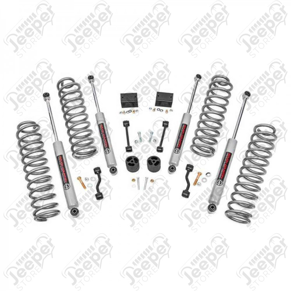 Kit réhausse Rough Country +2.5" (+6.35cm) pour Jeep Wrangler JL - RC67731 / RCK67731 / 67731