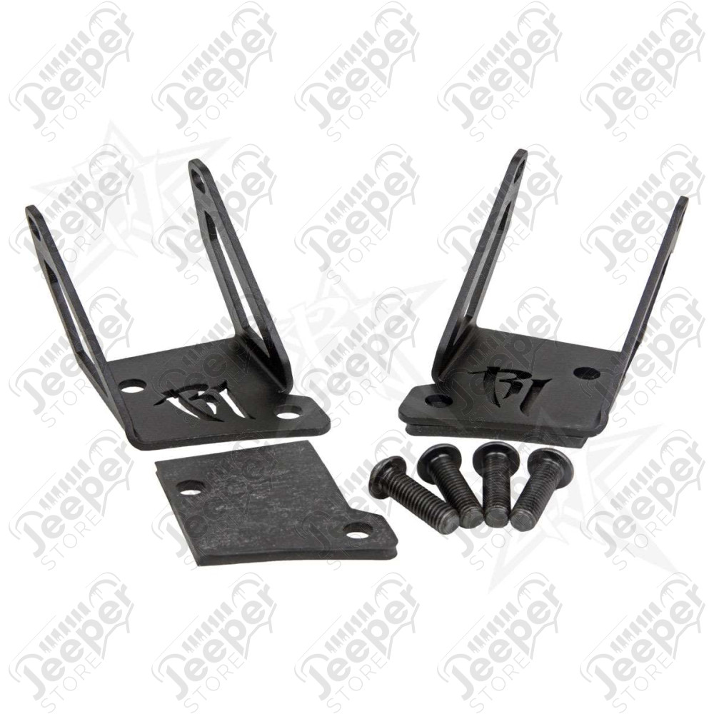 Kit Fixations D-Series A-Pillar pour lampes portées sur bas de baie de pare brise Jeep Wrangler JK 