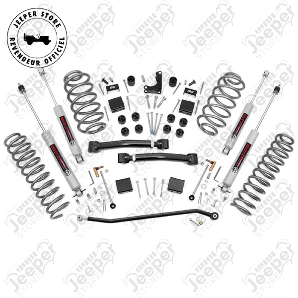 Kit réhausse +4" (+10.16 cm) Rough Country - Jeep Grand Cherokee WJ / WG - RCK639P