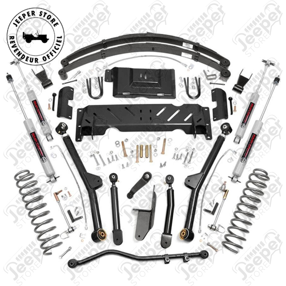 Kit Réhausse +6.5" (+16.51cm) Long Arm Rough Country Jeep Cherokee XJ