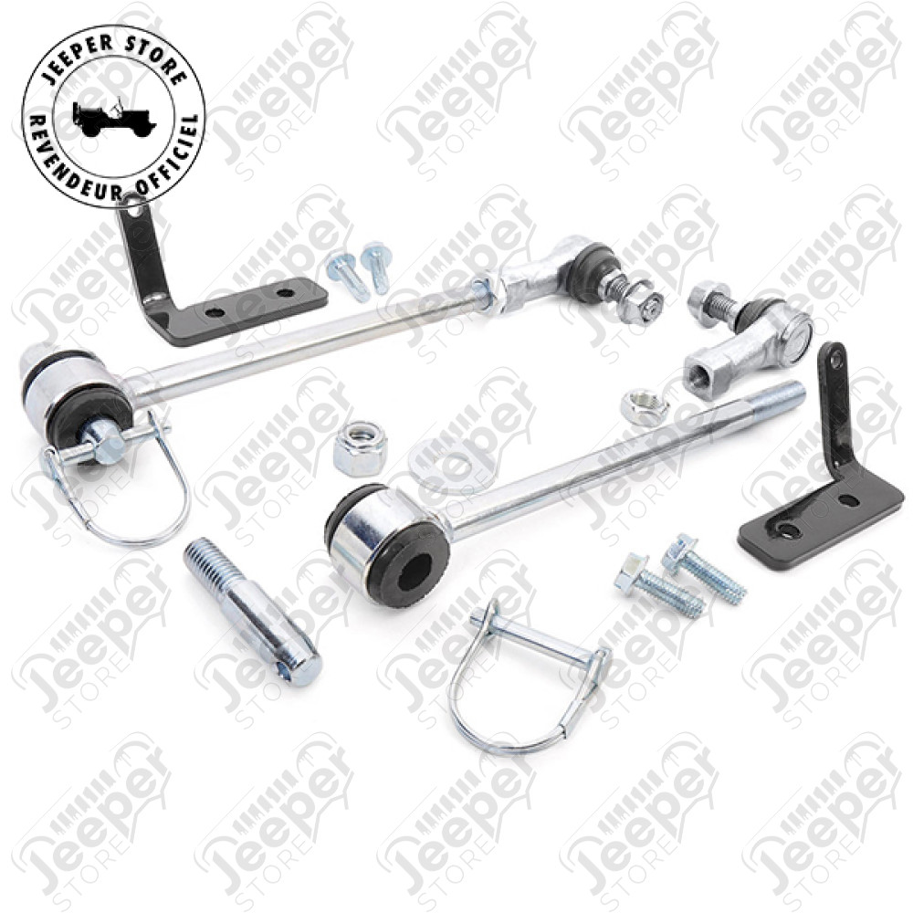 Kit de biellettes déconnectables avant 3.5" à 6" pour Jeep Wrangler JK - RE1132 / 1132 / RC1146 