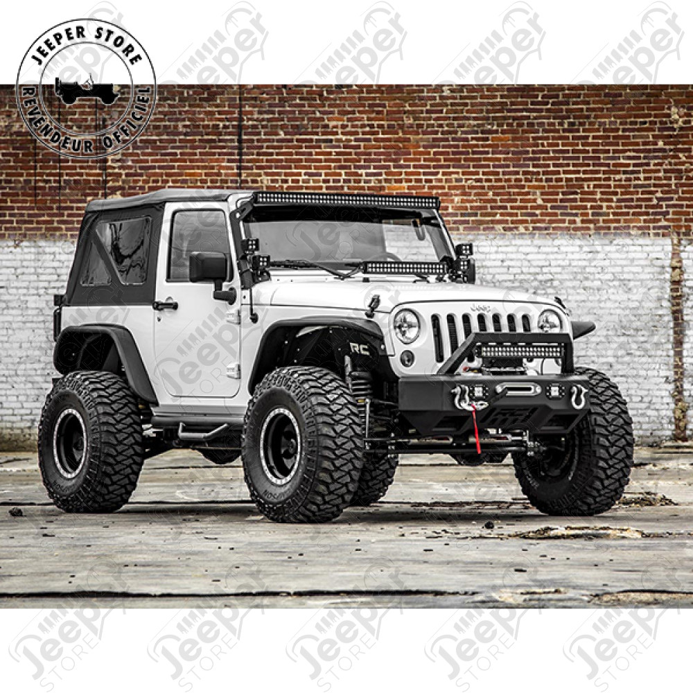 Kit de marchepieds en acier noir - Jeep Wrangler JK (2 portes) - RCJ0746 / SBJ0746