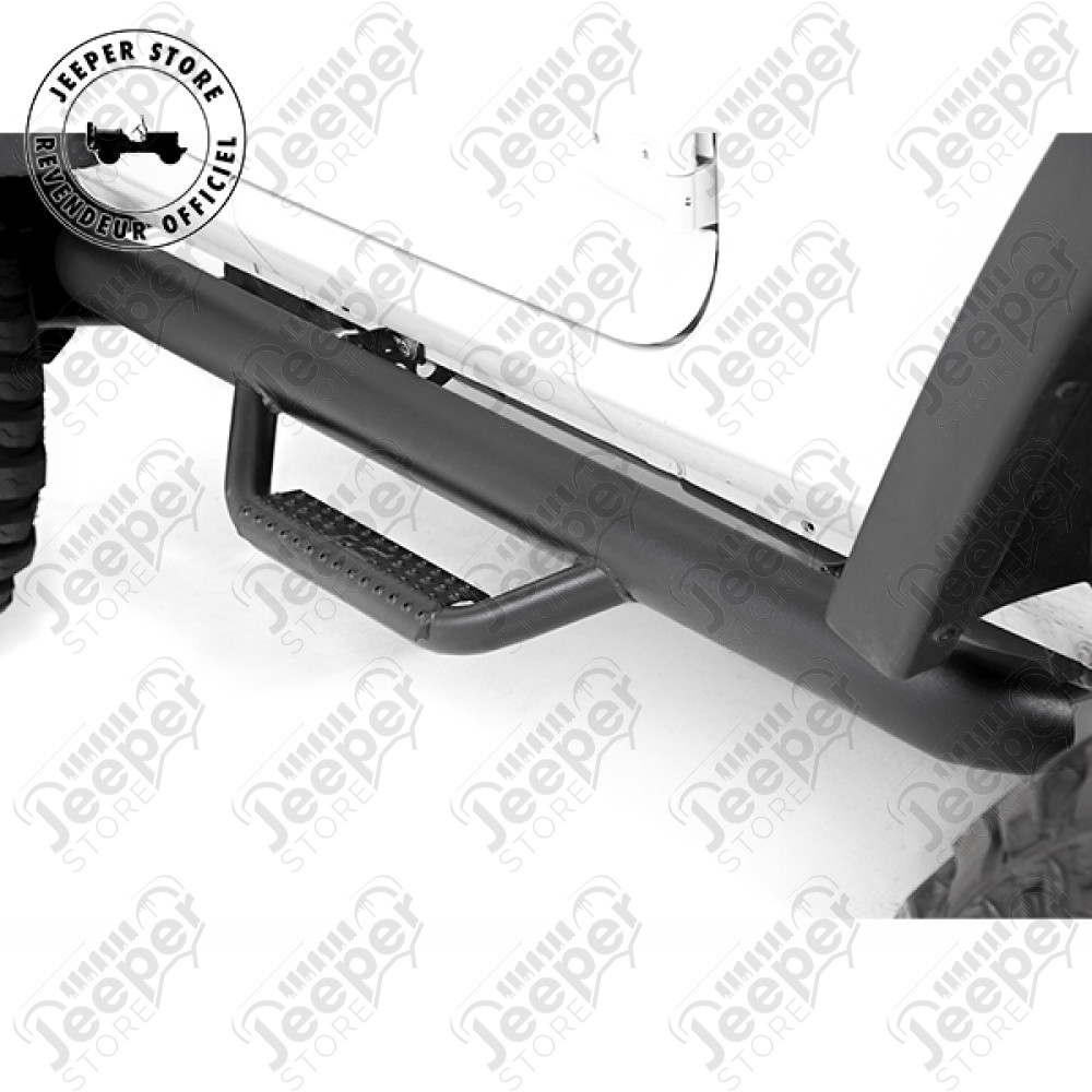 Kit de marchepieds en acier noir - Jeep Wrangler JK (2 portes) - RCJ0746 / SBJ0746