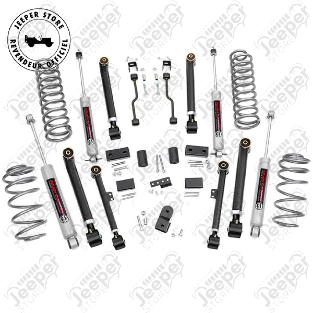 Kit réhausse 4" (+10cm) X-Flex Rough Country - Jeep Grand Cherokee ZJ / ZG