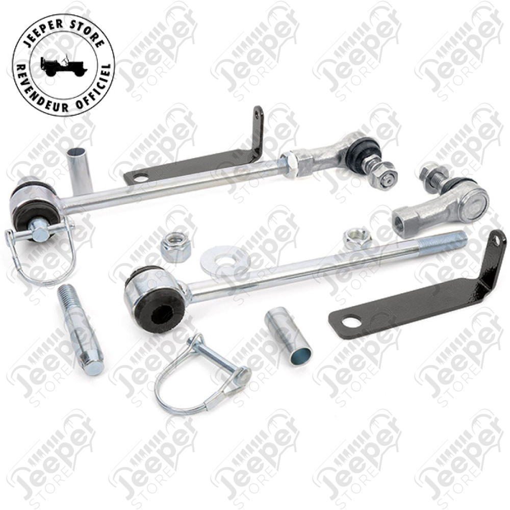 Kit de biellettes déconnectable avant (pour réhausse de 3.5" à 6") pour Jeep Grand Cherokee WJ, WG