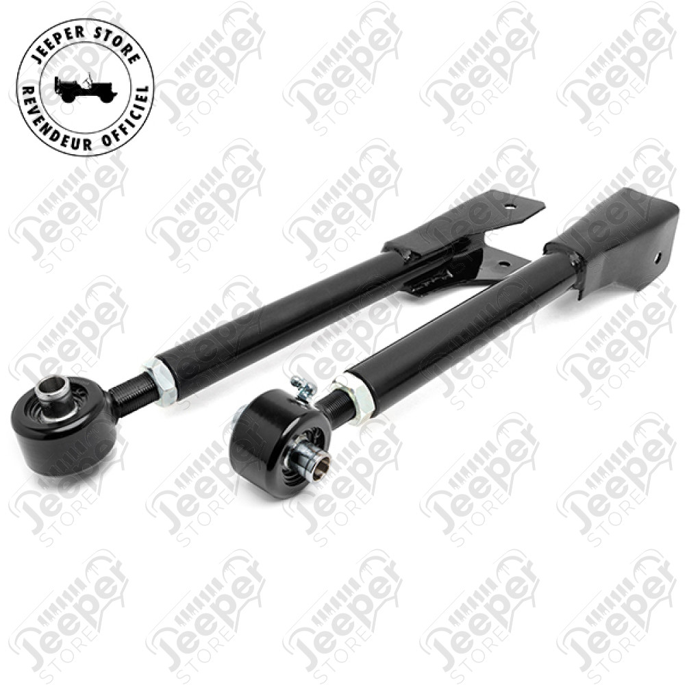 Kit de 2 tirants de pont supérieur avant réglable (RC X-Flex) (de 0" à 6" de réhausse) Jeep Wrangler TJ, Cherokee XJ et Grand Cherokee ZJ, ZG