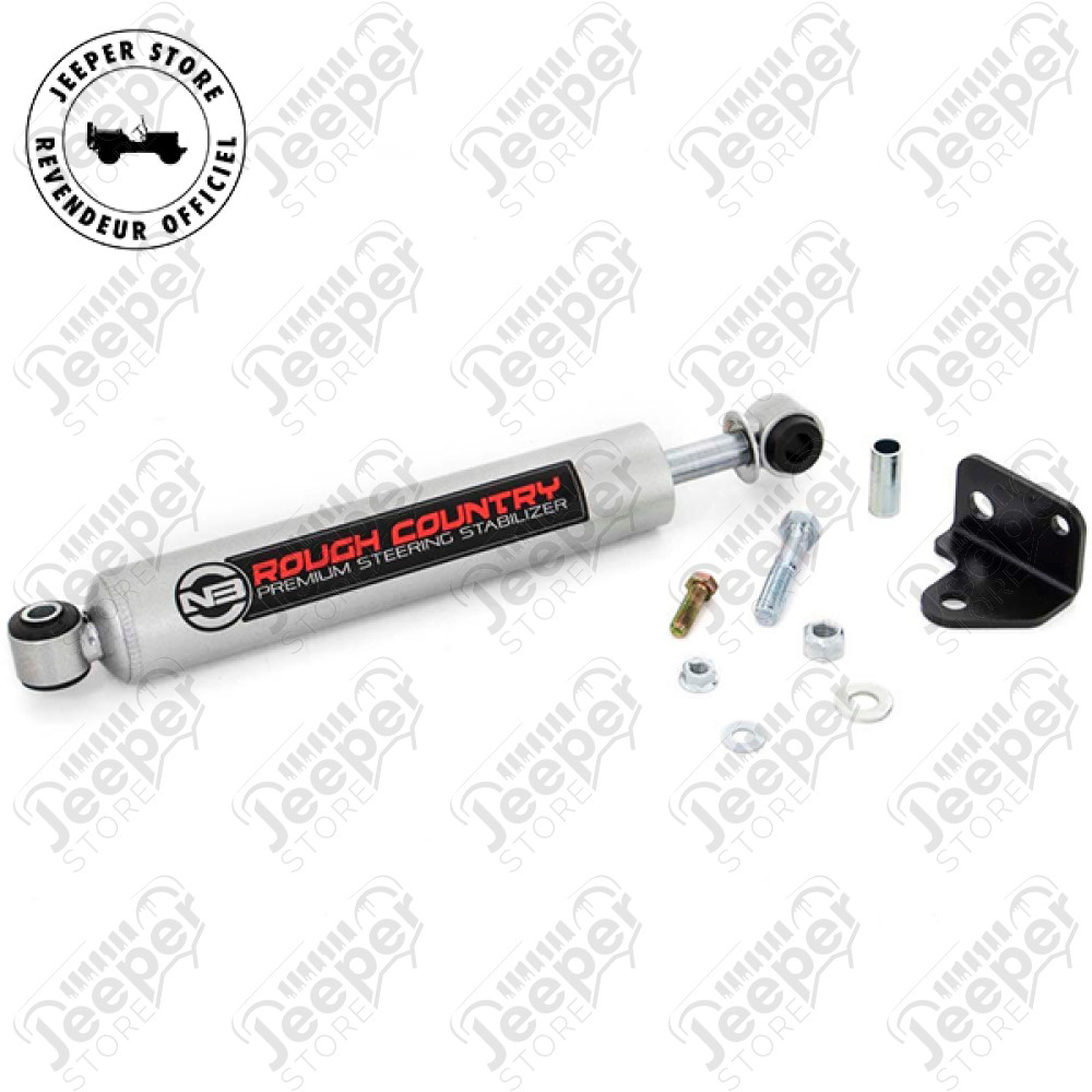 Amortisseur de direction renforcé Rough Country Jeep Wrangler JK