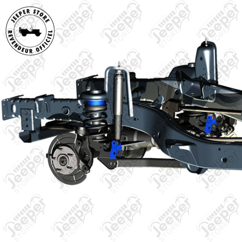 Kit réhausse +2.5" (+6.35 cm) avec 4 cales en acier (sans amortisseurs) - Jeep Wrangler JK - K3002JS / RC635