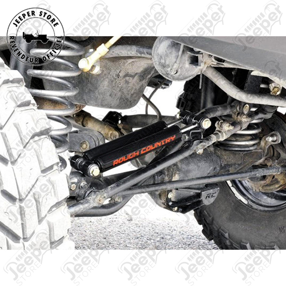 Kit double amortisseurs de direction renforcés RC pour Jeep Wrangler TJ, Cherokee XJ, Grand Cherokee ZJ, ZG