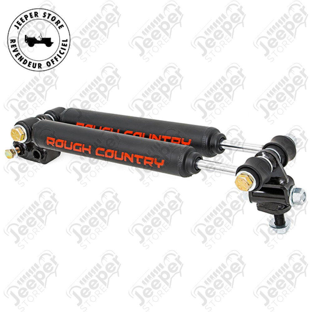 Kit double amortisseurs de direction renforcés RC pour Jeep Wrangler TJ, Cherokee XJ, Grand Cherokee ZJ, ZG
