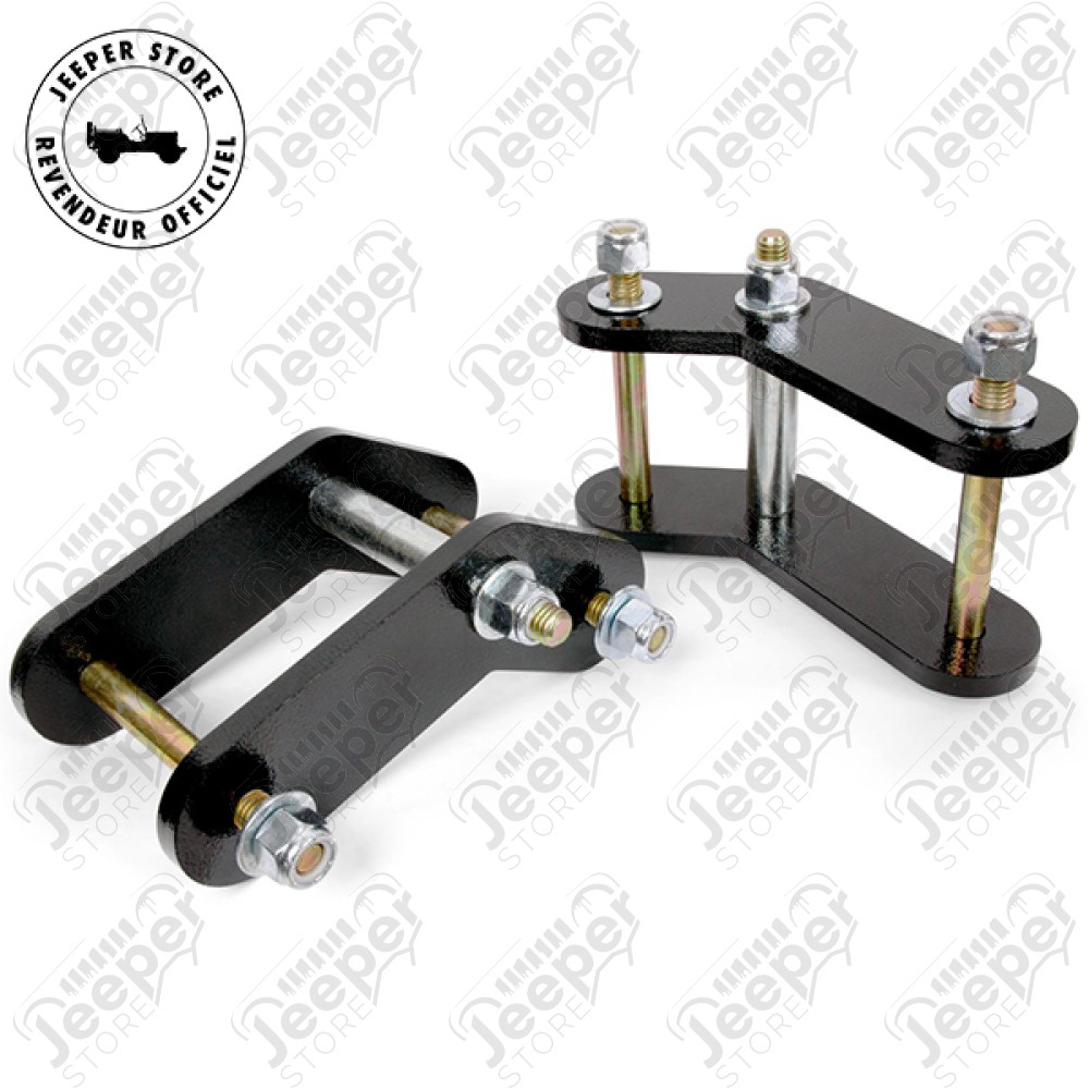 Kit de jumelles rallongées avant +1.75" (+4.45cm) pour Jeep CJ5, CJ7 et CJ8