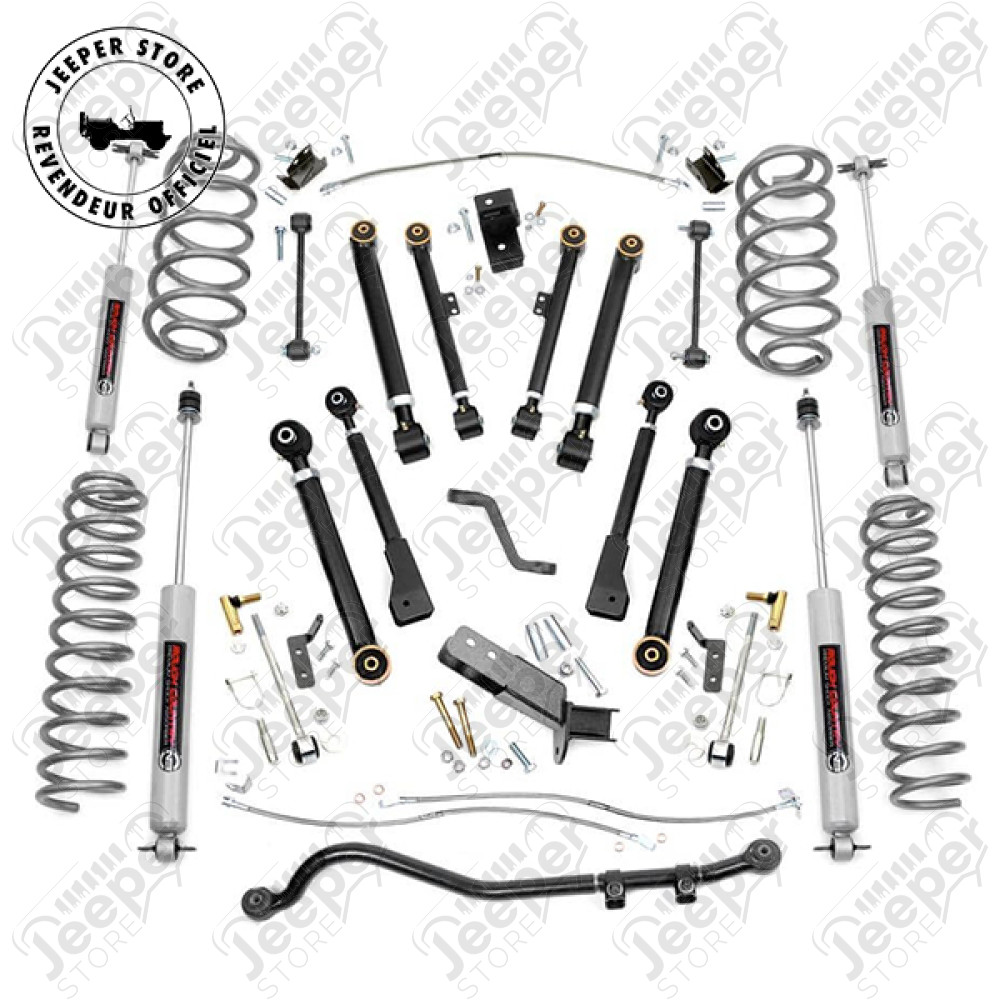 Kit réhausse +6" (+15.24cm) Short Arm X-Series Rough Country - Jeep Wrangler TJ - RCK66220 / RC662 / RC66220