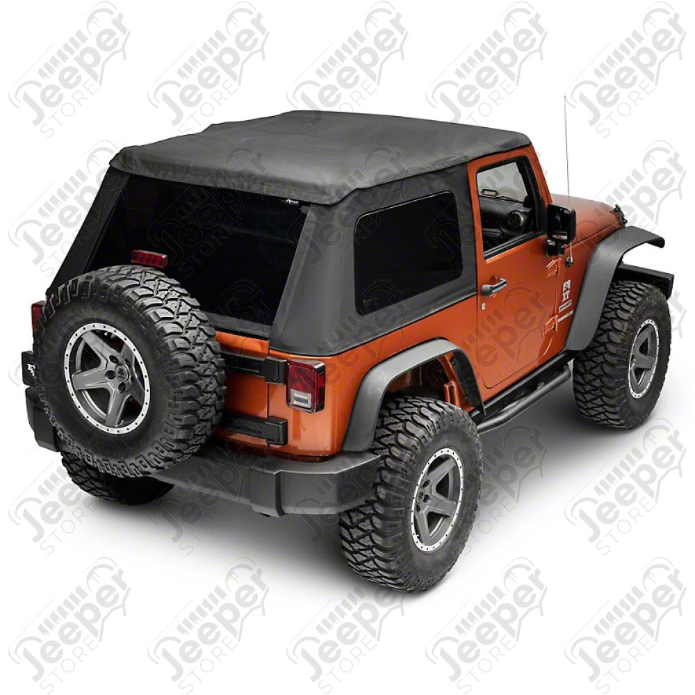 Bache Trektop - Couleur : Black Twill - Jeep Wrangler JK (2 portes)