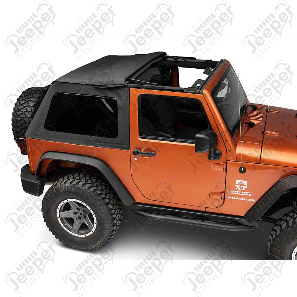 Bache Trektop - Couleur : Black Twill - Jeep Wrangler JK (2 portes)