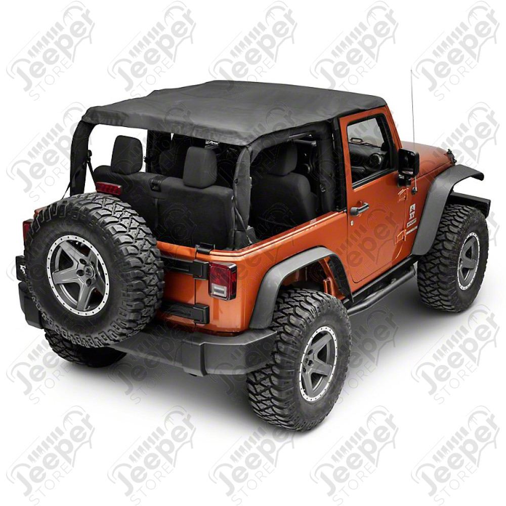 Bache Trektop - Couleur : Black Twill - Jeep Wrangler JK (2 portes)
