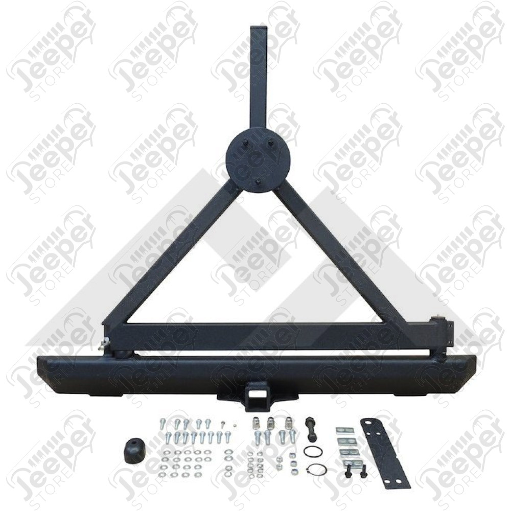Pare chocs arrière avec support de roue de secours Rock Crusher - Jeep Wrangler YJ, Wrangler TJ - Pare Chocs Type Warn