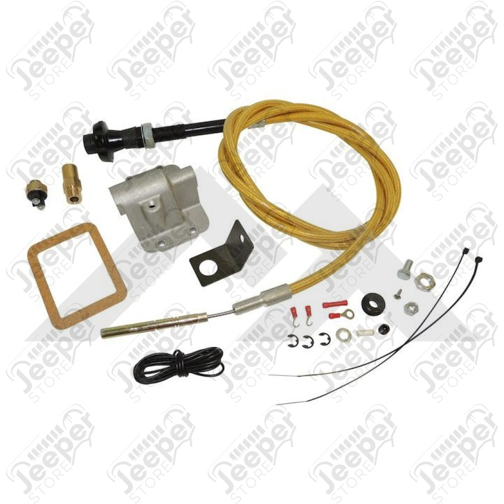 Kit de commande manuelle par câble pour pont avant dana 30, Jeep Wrangler YJ, Cherokee XJ