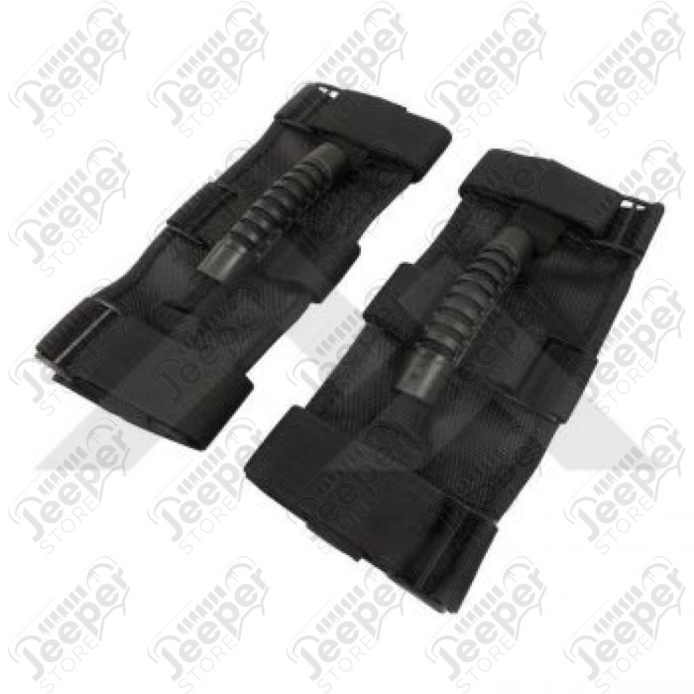 Kit 2 poignées scratch pour arceaux (se fixent avec du velcros - très résistante) pour Jeep CJ2, CJ3, CJ5, CJ6, CJ7, CJ8, Wrangler YJ, TJ, JK, JL et Gladiator JT - 1627.01JS / RT27048 / RT27007