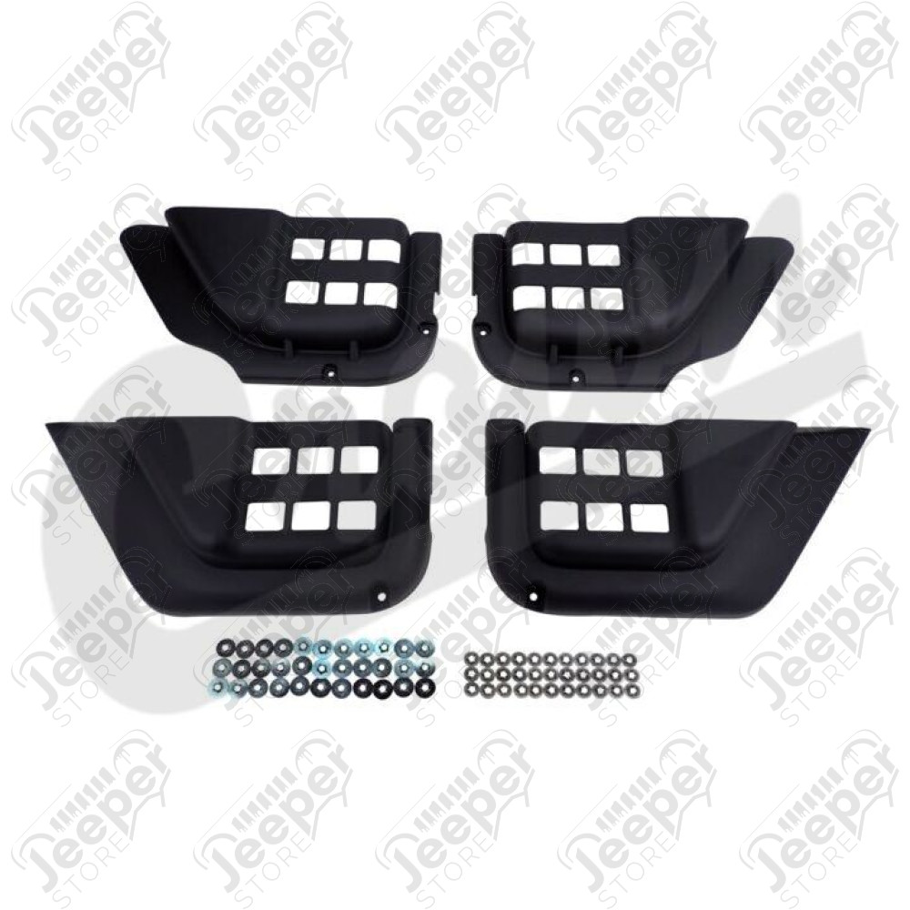 Kit de 4 rangements en plastique pour panneaux de portes Jeep Wrangler JK Unlimited - RT27071 / 1571.25