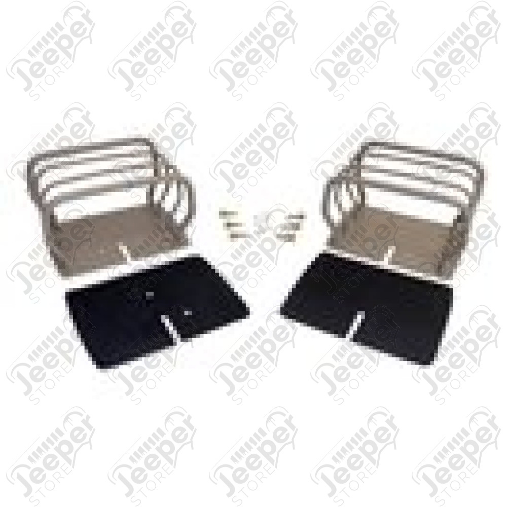 Kit protections de feux arrière en Titanium Jeep CJ, Wrangler YJ, TJ