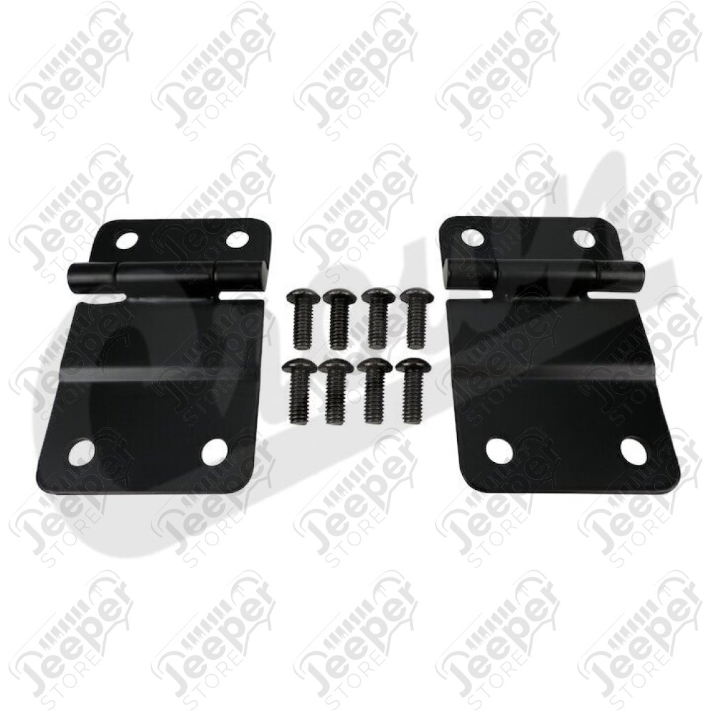 Kit de charnières de ridelle de coffre inférieur couleur noir - Jeep CJ7, CJ8 - RT34105