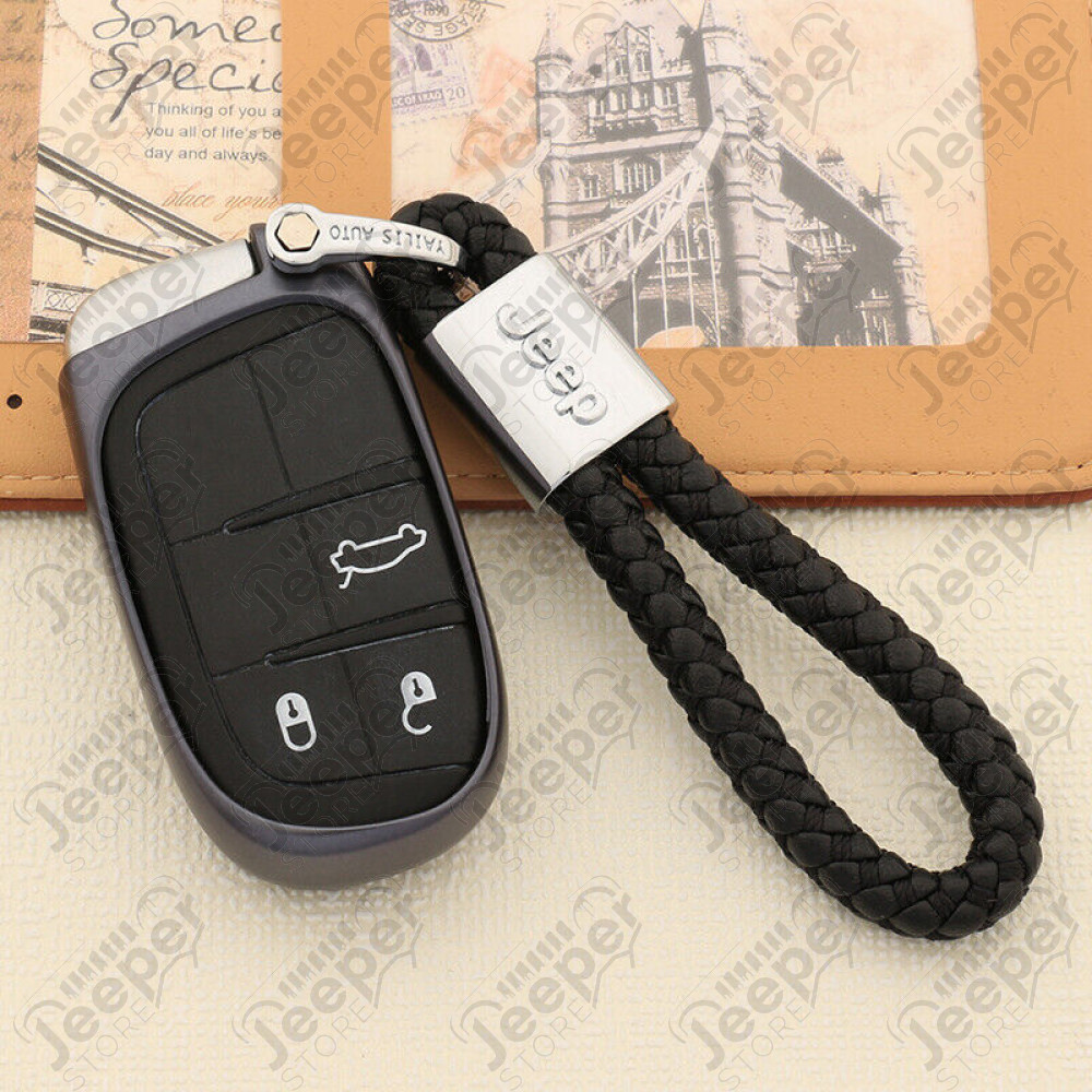 Porte clef Jeep "lanière" (couleur: rouge) 