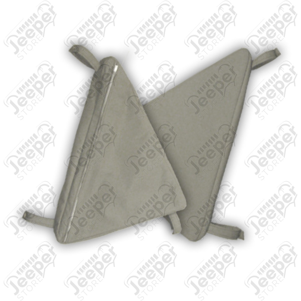 Sacs de rangement latéraux pour arceaux de sécurité (la paire) Couleur: Charcoal pour Jeep CJ5, CJ7 et Wrangler YJ 