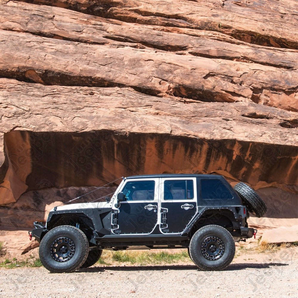 Hard Top Smittybilt Fastback complet noir Jeep Wrangler JK Unlimited 4 portes