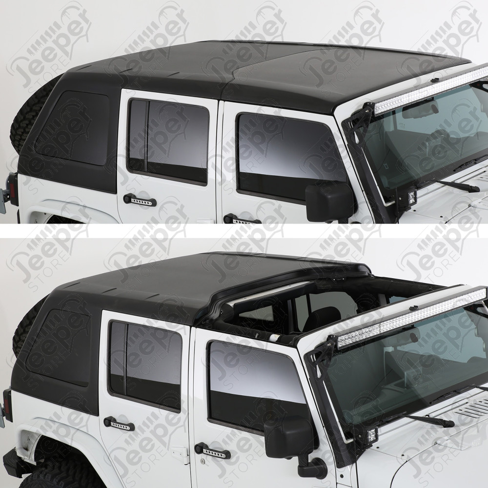 Hard Top Smittybilt Fastback complet noir Jeep Wrangler JK Unlimited 4 portes