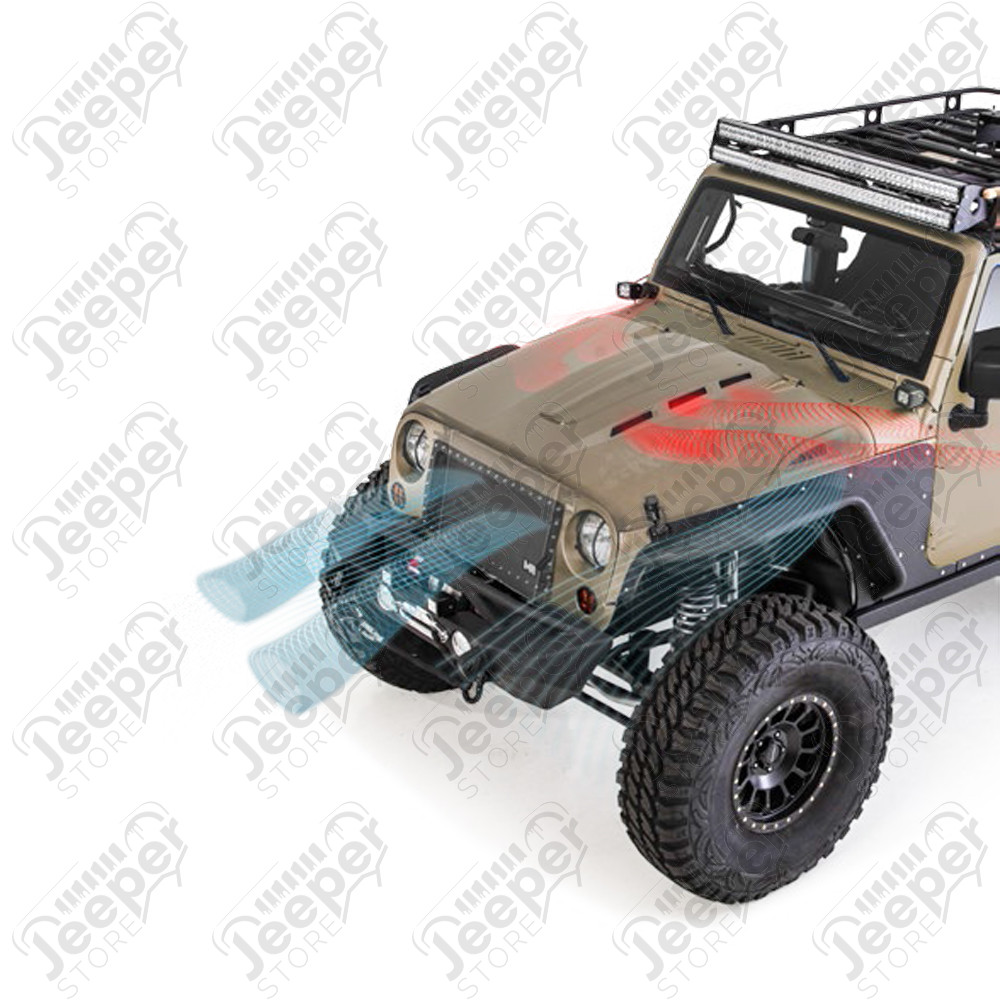 Capot moteur avenger à peindre (avec carbone) Jeep Wrangler JK