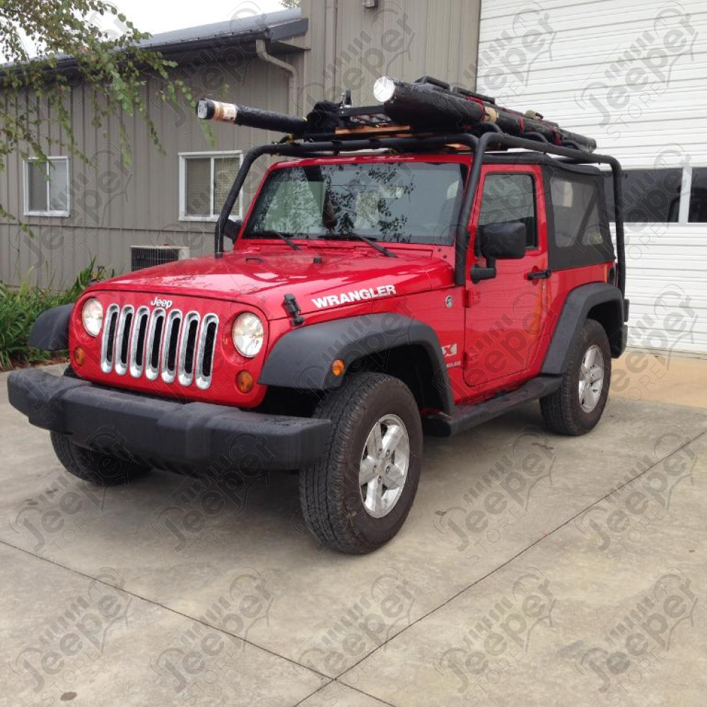 Galerie de toit acier noir Overhead Rack - Jeep Wrangler JK (2 portes) - SB76716