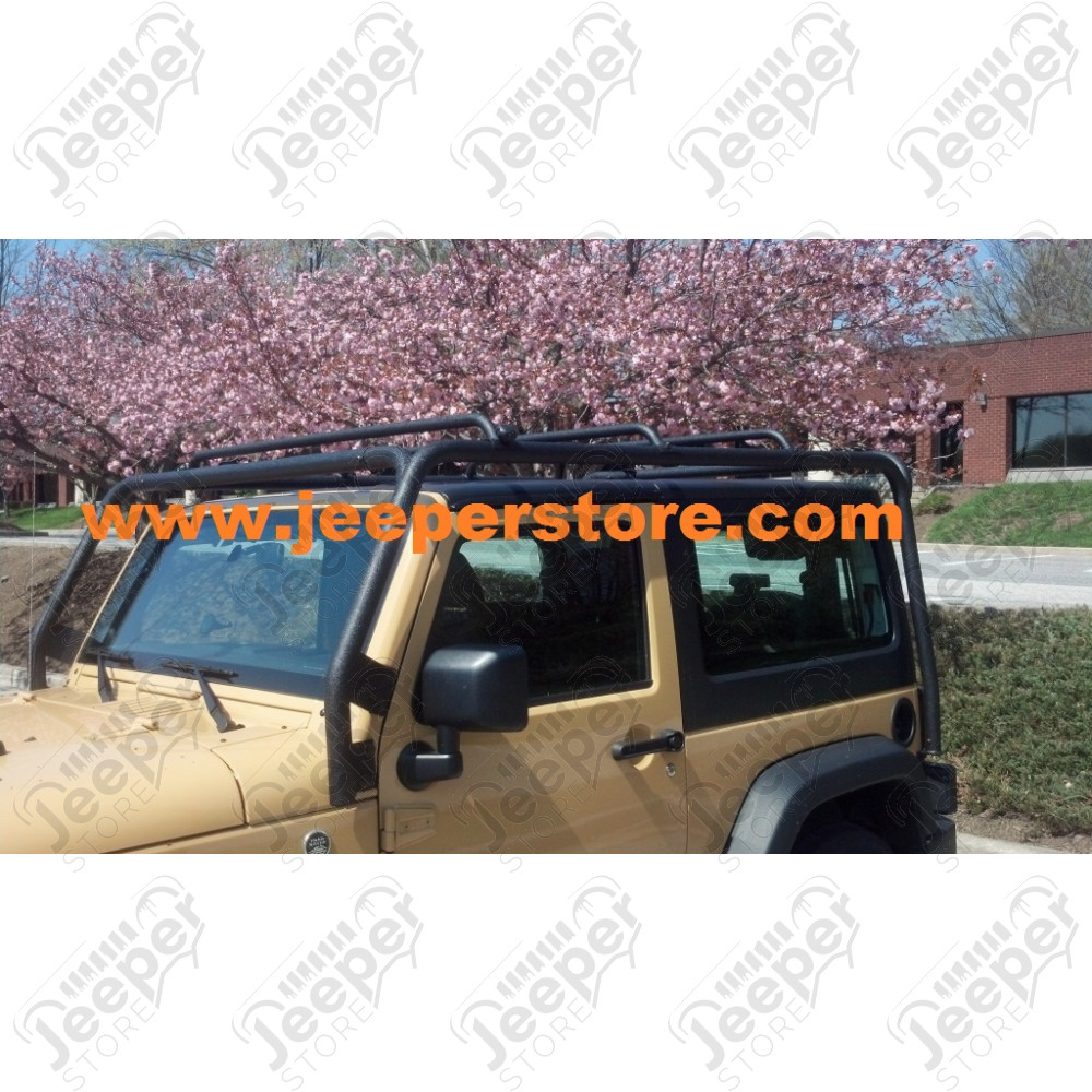 Galerie de toit acier noir Overhead Rack - Jeep Wrangler JK (2 portes) - SB76716