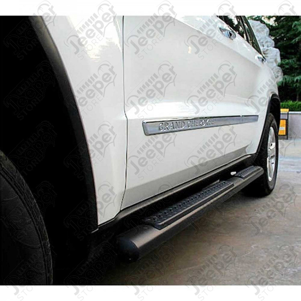 Kit de marches pieds noir avec anti-dérapant pour Jeep Grand Cherokee WK2