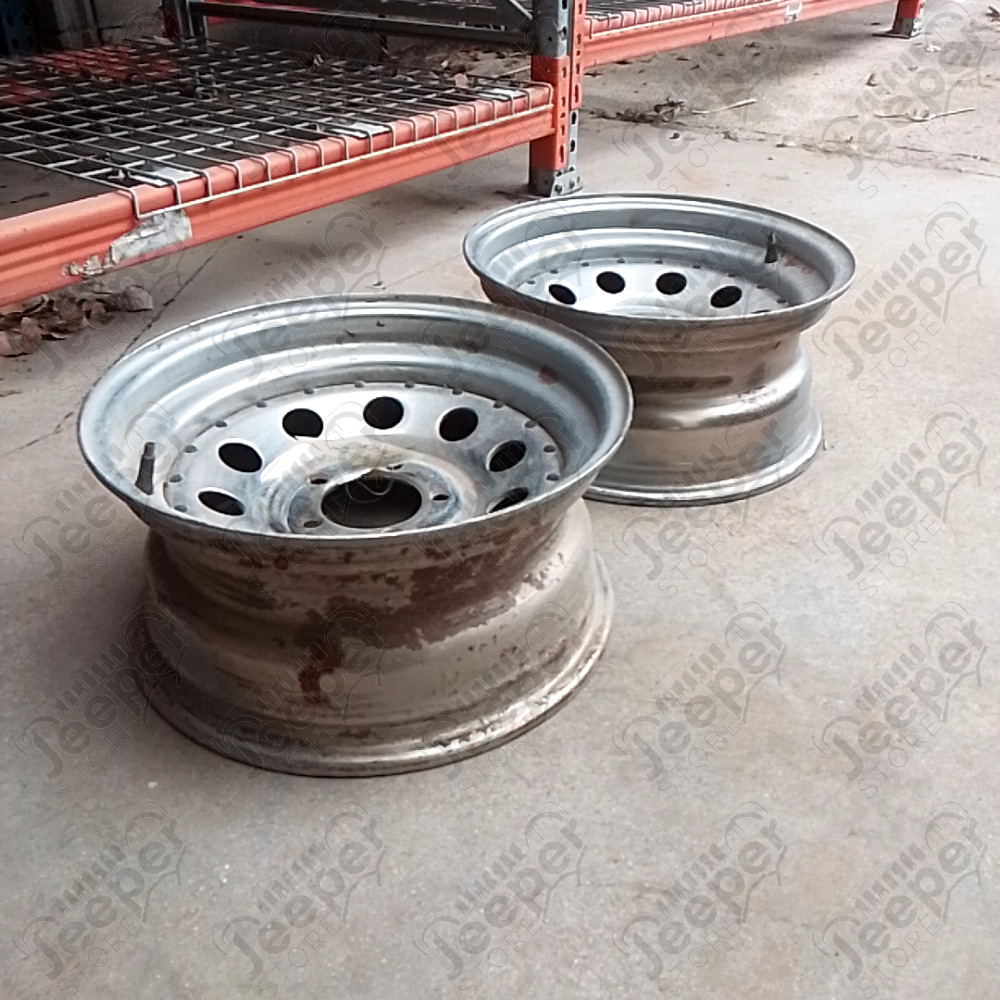 Occasion : Jante en acier 5x114,3 - 7x15 pour Jeep YJ, TJ, XJ, KJ, ZJ, ZG