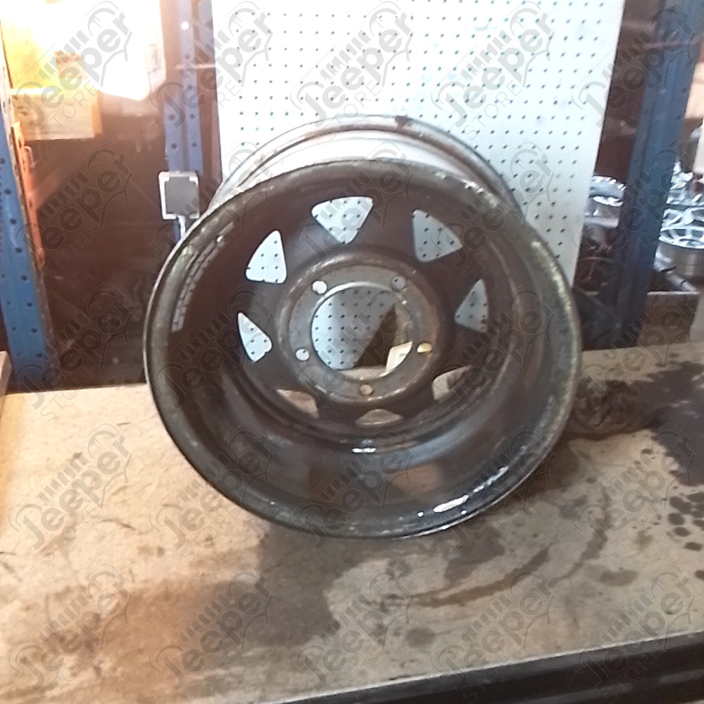 Occasion : Jante en acier 5x139.7 - 7.5x15 pour Jeep CJ5, CJ6, CJ7, CJ8