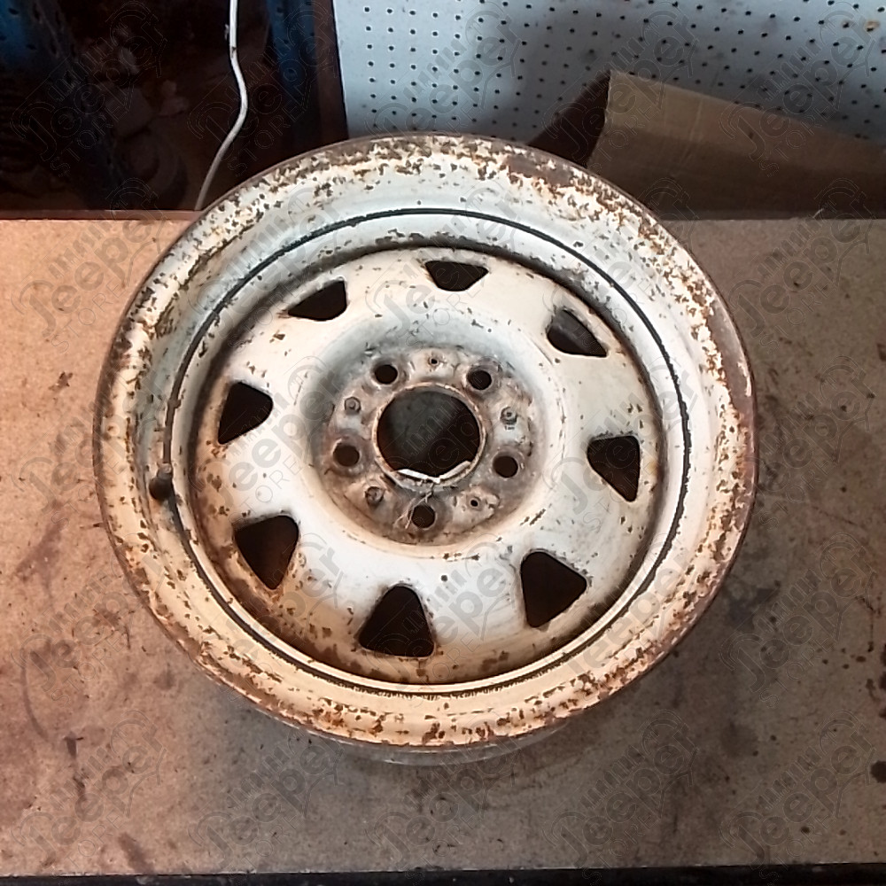 Occasion : Jante en acier 5x114,3 - 7x15 pour Jeep YJ, TJ, XJ, KJ, ZJ, ZG