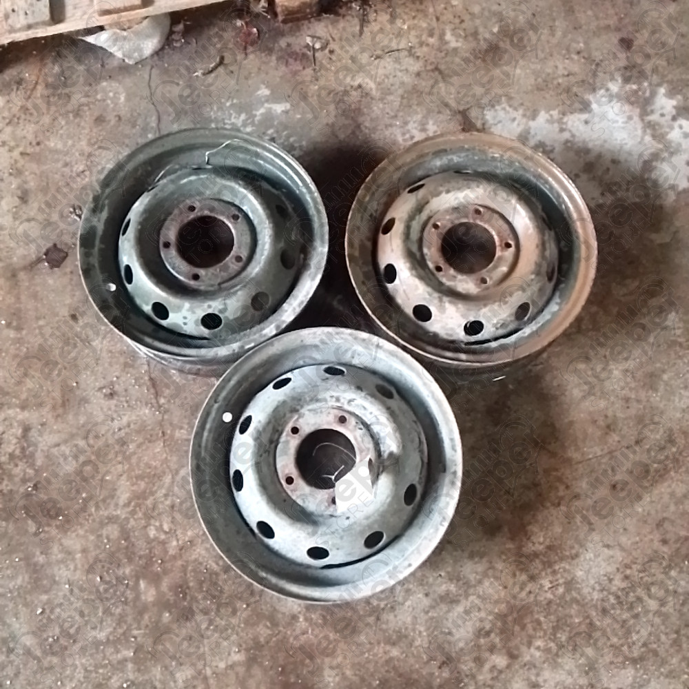 Occasion : Jante en acier 5x139,7 - 6x16 pour Jeep C104, C101, WJSW, WJT, VJ3, VJ2, CJ8